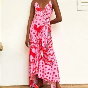 NWT FARM Rio Octocool Wrap Dress
